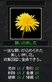 願いの押し花
